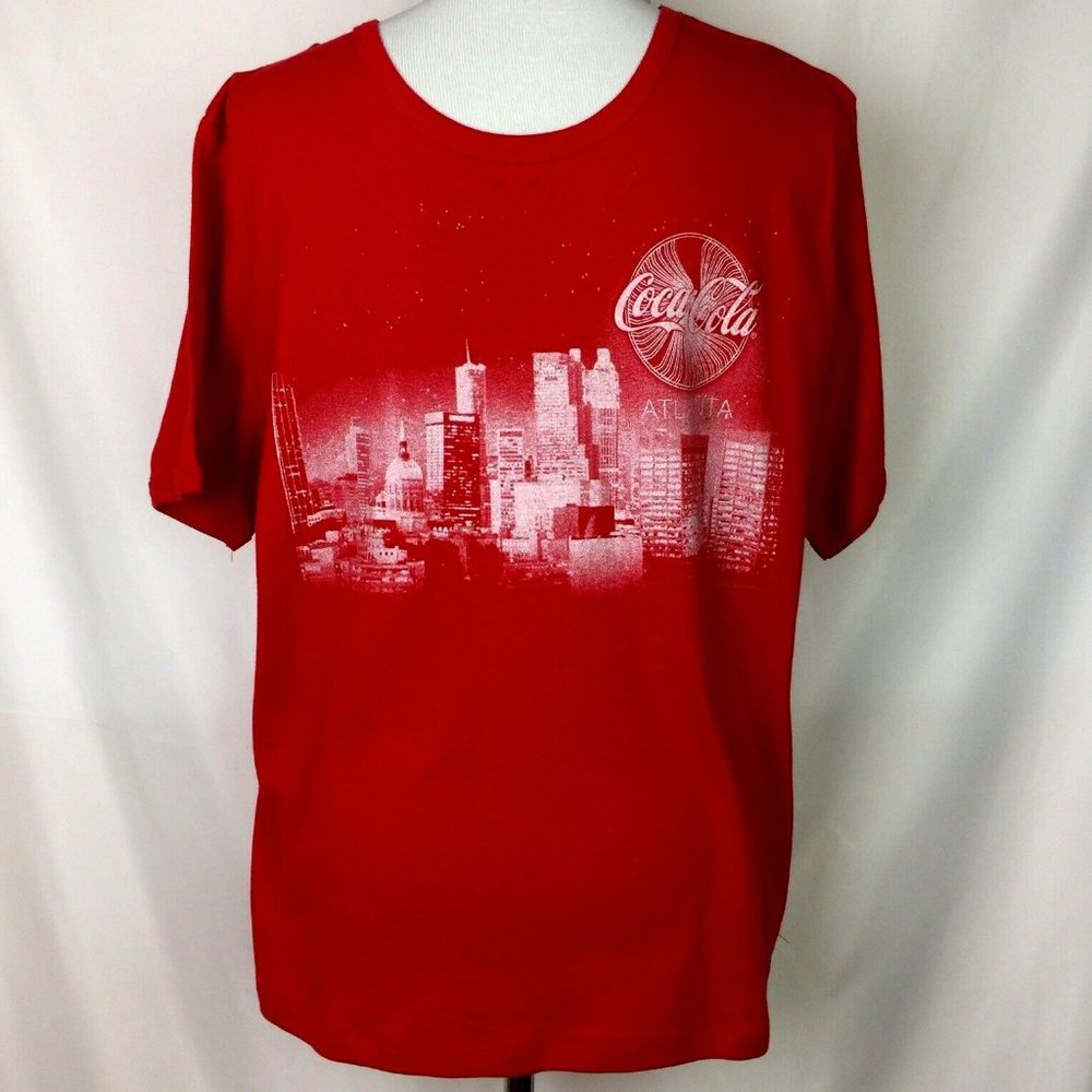 Coca Cola‎ Atlanta Skyline Tshirt XL Red NEW